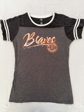*Since 1981 Boone Braves Heather Gray Colorblock Ringer T-Shirt
